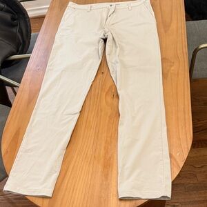 RHONE Men's Light Tan/Stone Athleisure Chinos - 32x32